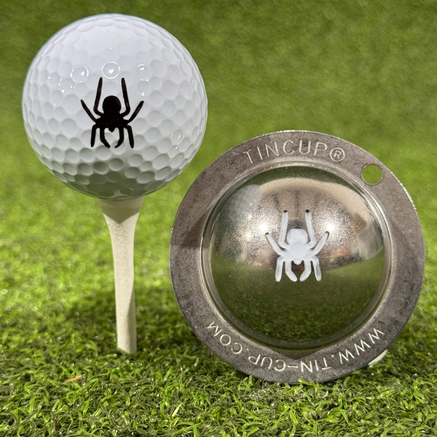 tin-cup golf ball stamp