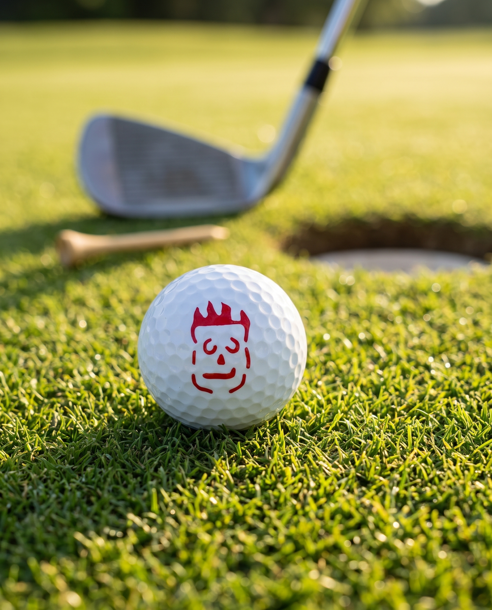 Wilson golf ball stencil - AI generated lifestyle image